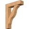 Ekena Millwork Funston Block Smooth Bracket w/ Offset Brace, Western Red Cedar, 7 1/2"W x 30"D x 38"H BKT0806X30X38FST05SWR - alternate 1